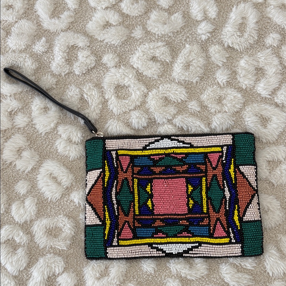 Multicolor Beaded Clutch